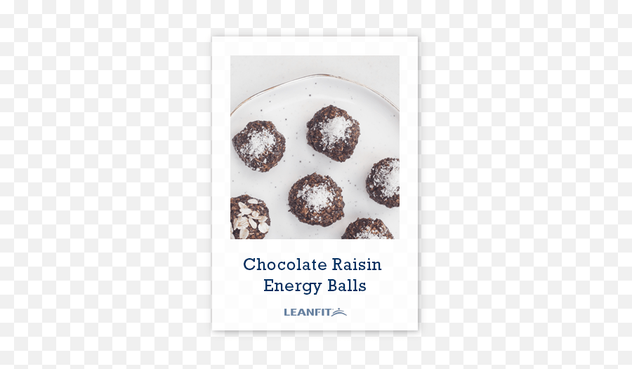Chocolate Raisin Energy Balls Leanfit Protein Rum Ball Png,Energy Ball Png free transparent