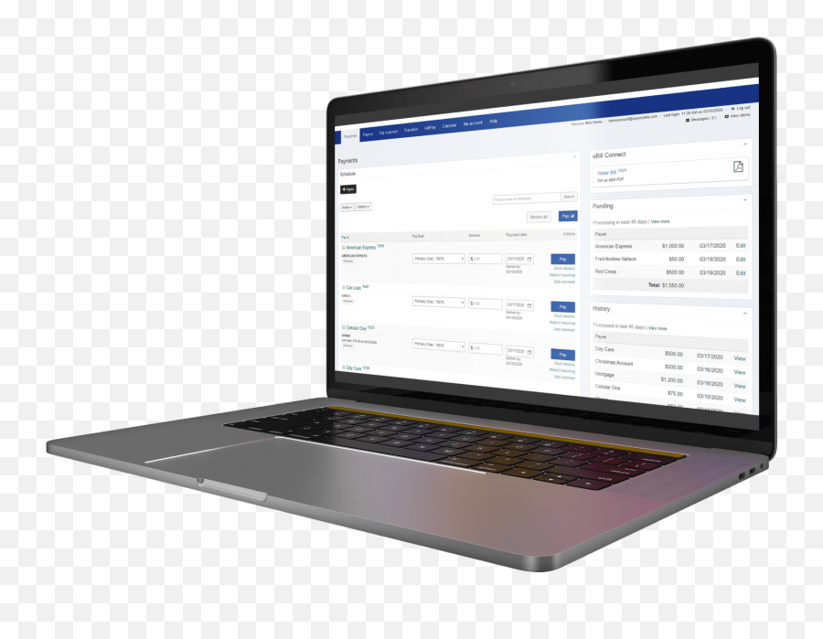 Digital Banking Bill Pay American National Bank U0026 Trust Png,Pay