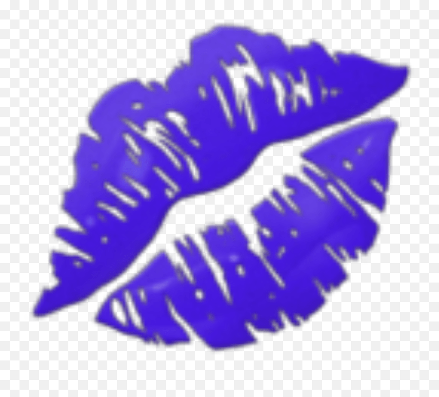 Freetoedit Darkpurple Lipstick Emoji Purple Kiss Transparent Kiss