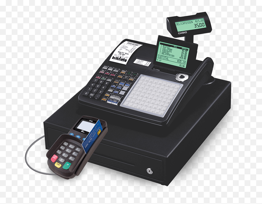 Cash Register Cash Register With Credit Card Reader Png,Cash Register