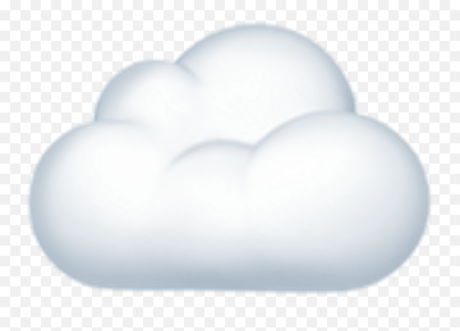 Download White Computing Cloud Emoji Light Png,Cloud Emoji Png free