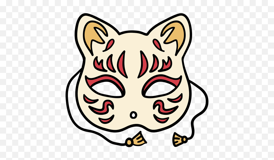 Japan Cat Mask Hand Drawn Transparent Png U0026 Svg Vector Mascara De