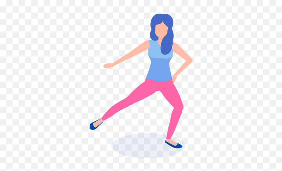 Dancing Girl Icon Of Flat Style Available In Svg Png Eps Illustration