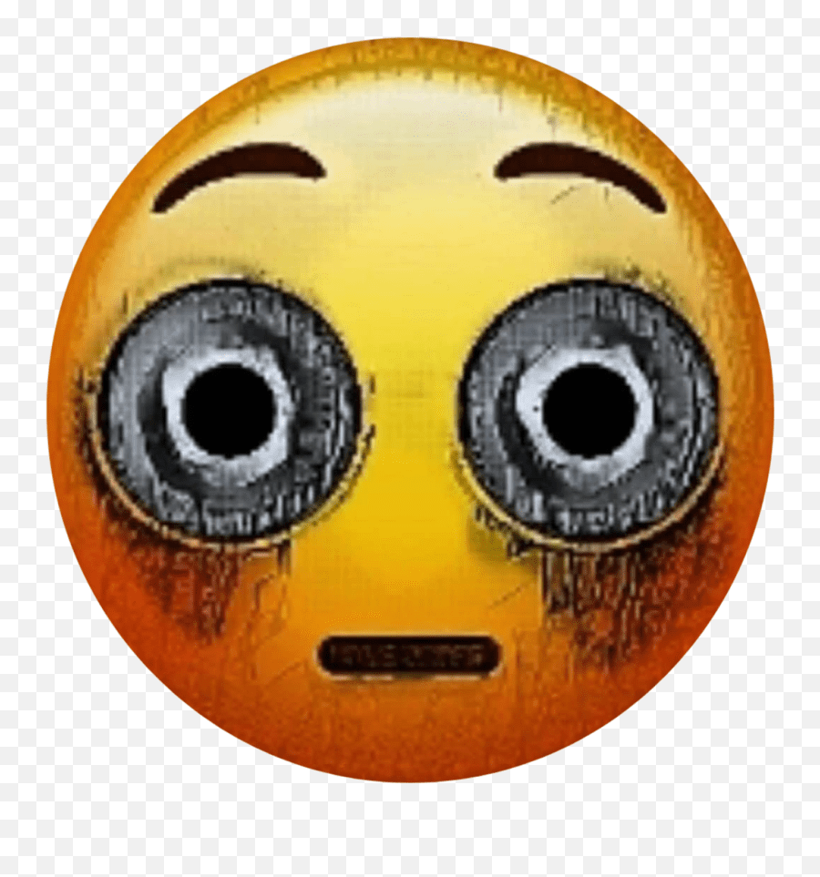 Emoji Creepy Scary Sticker Creepy Emoji Png,Scared Emoji Transparent