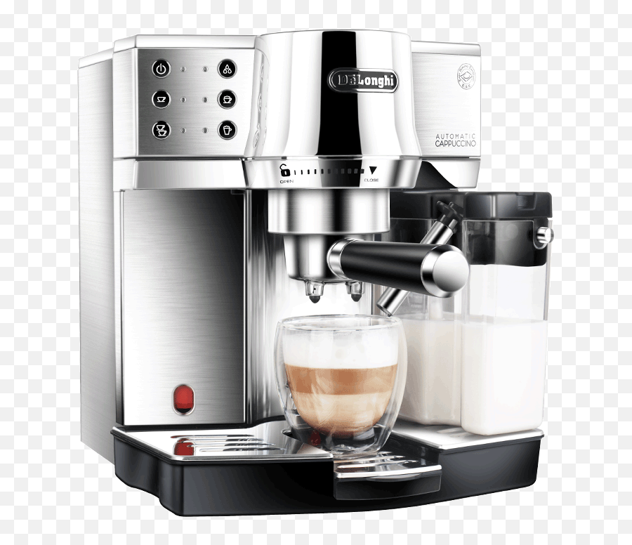 Delonghi Espresso Machine Semi Automatic Coffee Machine Home Steam Milk Foam Png,Coffee Steam