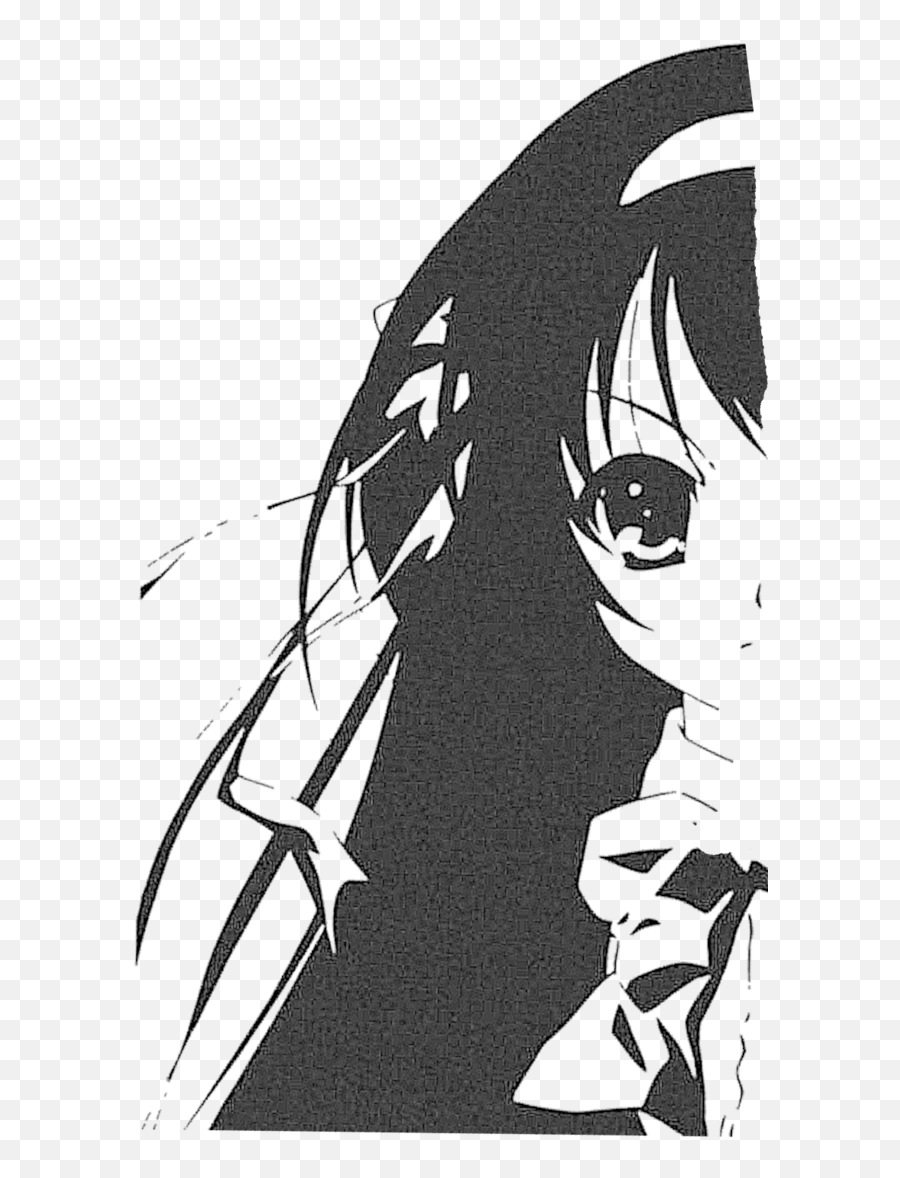 Haruhi Suzumiya Png Black And White Anime Character Anime Stencils,Black And White Anime Png