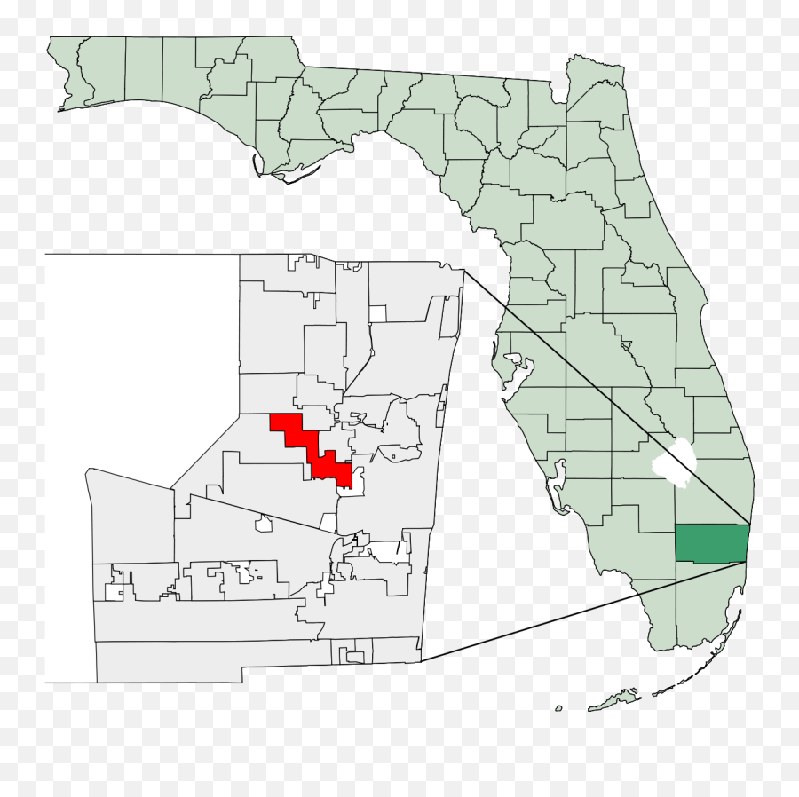 Lauderhill Florida Wilton Manors Florida Png,Florida Map Png free