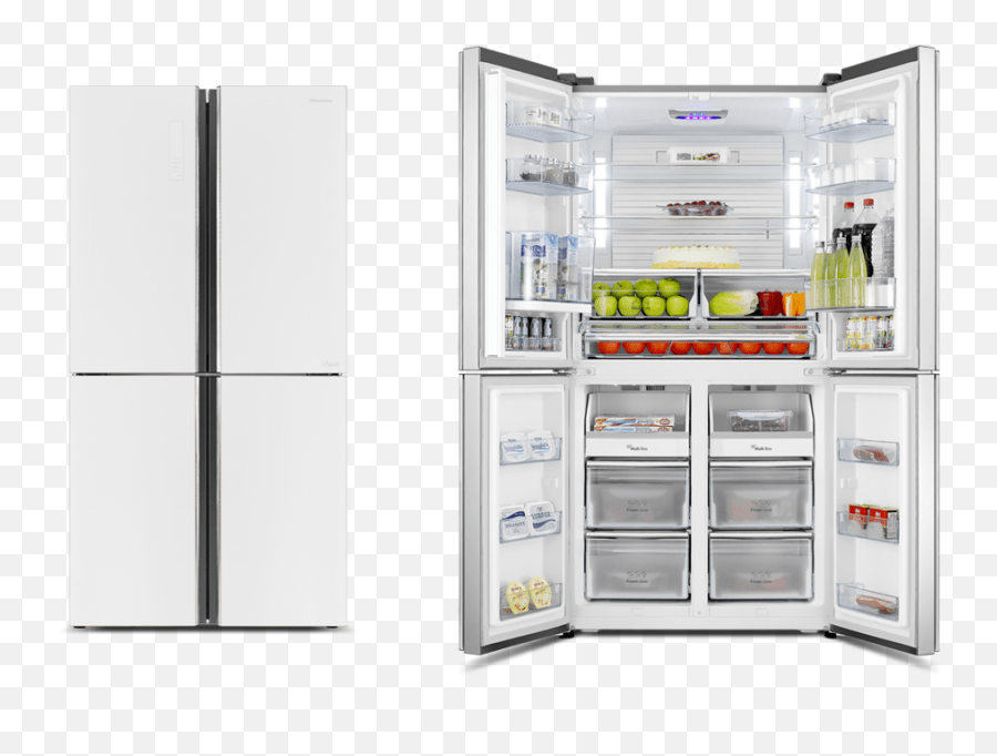 Hisense 695l French Door Hisense 4 Door Fridge White Png,Fridge Png