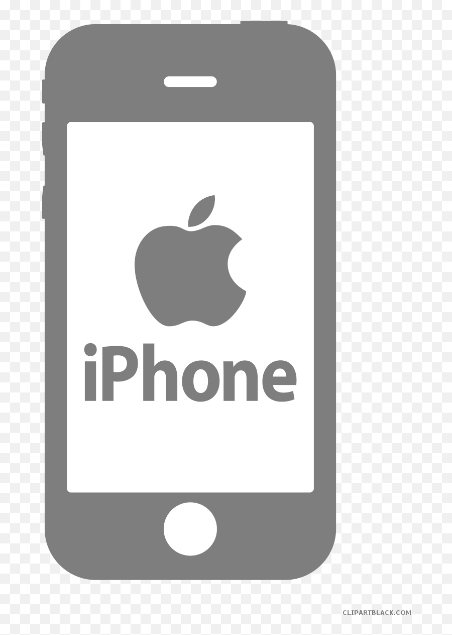 Download Iphone Clipart Black And White Iphone Clipart Black And