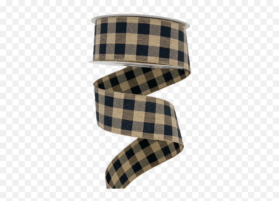 25 Blackwht Check Natural Edge Ribbon 10yd Gray Buffalo Plaid Rug