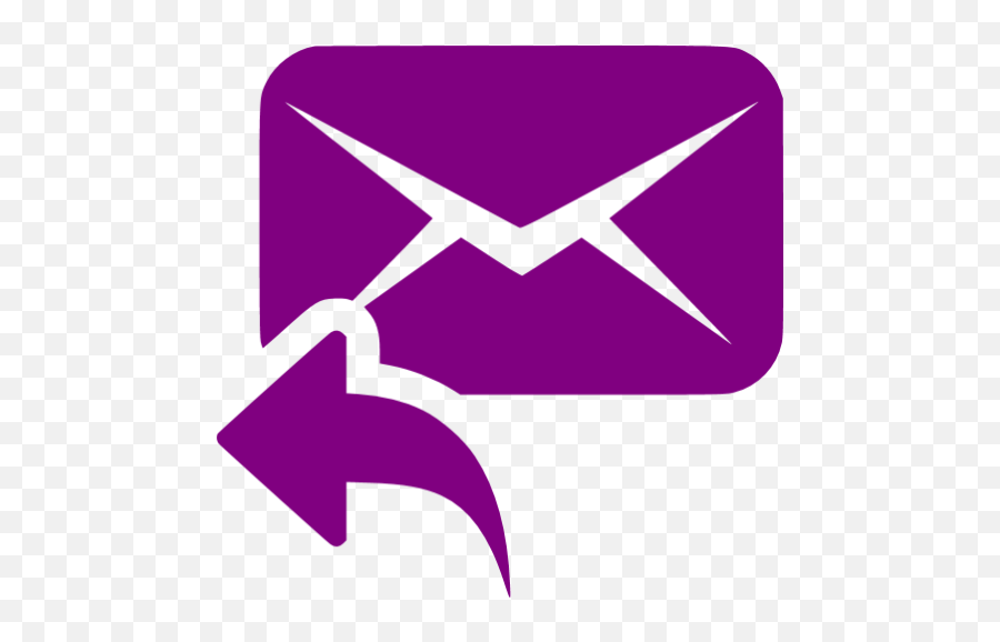 Purple Reply Icon Free Purple Email Icons Mail Forward Icon Png,Post