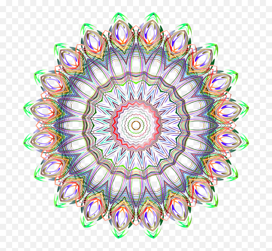 Chromatic Mandala Line Art No Background Free Svg Circle Png,Line