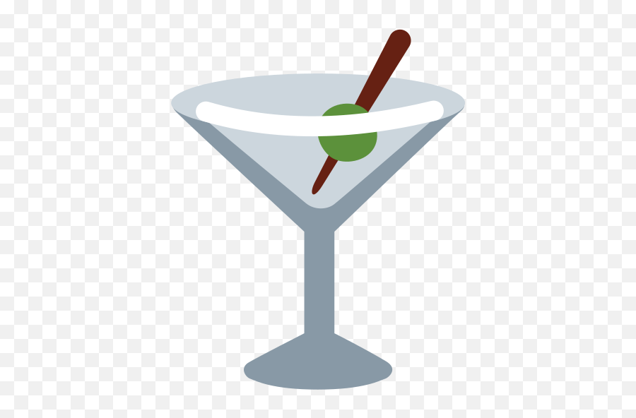 Cocktail Glass Emoji Martini Emoji Png,Cocktail Glass Icon free