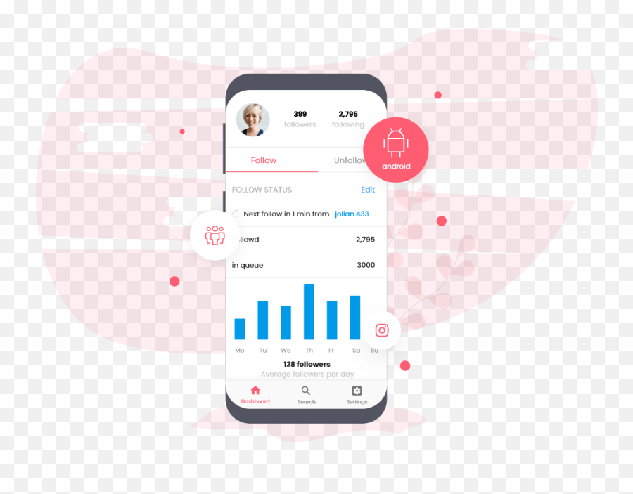 Bufollow Best Instagram Follow Unfollow App Screenshot Png,Instagram