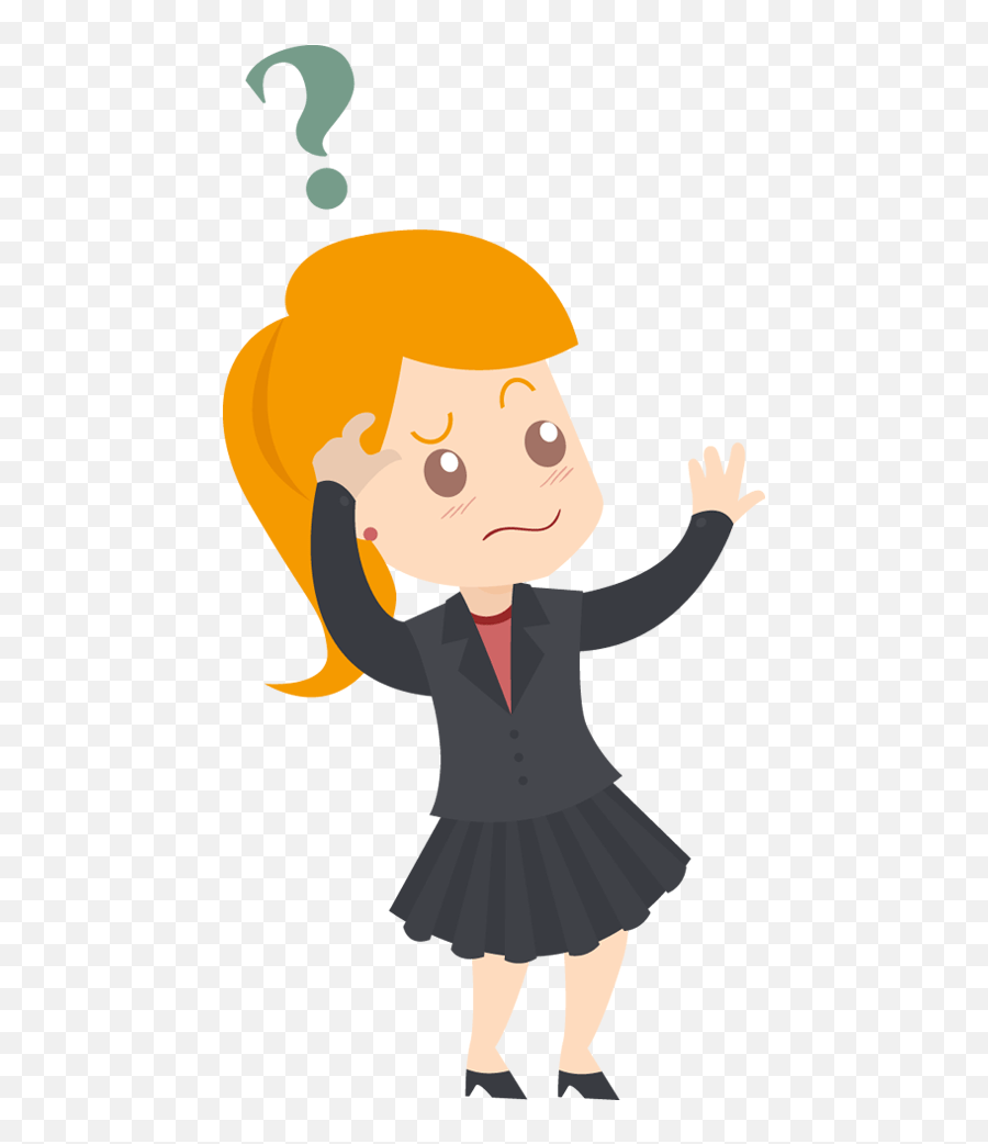 Confused Girl Transparent Png Clipart Girl Confused Cartoon Png,Confused Png free