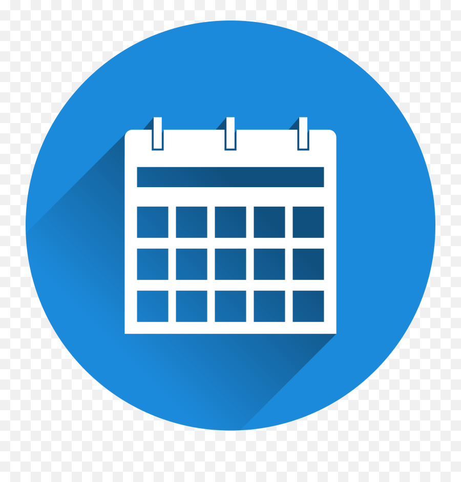 Calendar University Of Michigan Flint Blue Calendar Icon Png,Calander