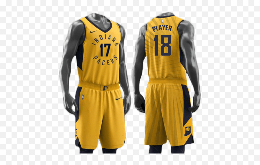 Nba Statement Jerseys Ranked Indiana Pacers Yellow Uniform Png