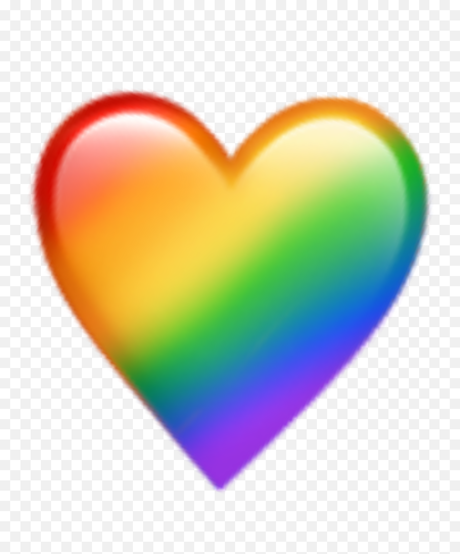 Rainbow Heart Emoji Emojis Aesthetic Tumblr Rainbow Heart Emoji Png