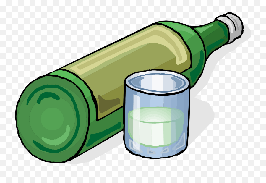 Fruit Of The Vine Liquor Bottles Cartoon Clipart Full Que Define El