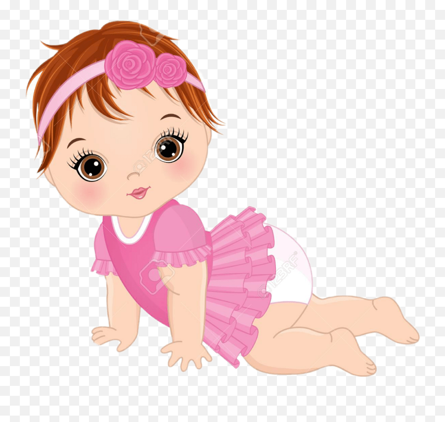 Cute Baby Girl Vector Clipart Full Size Clipart 1284305 Cute Baby