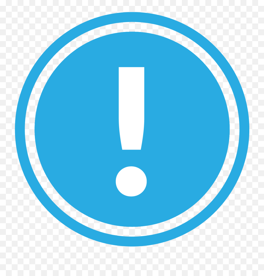 Exclamation Point Png Blue