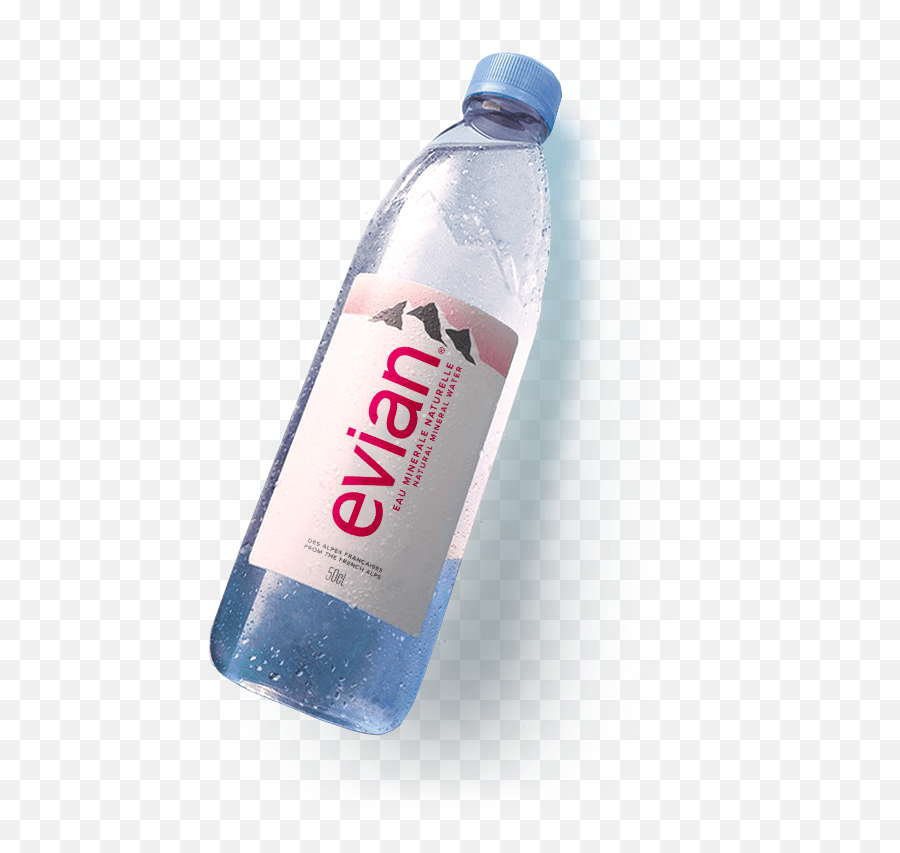 International Evian Natural Mineral Water Evian Water Bottle Png