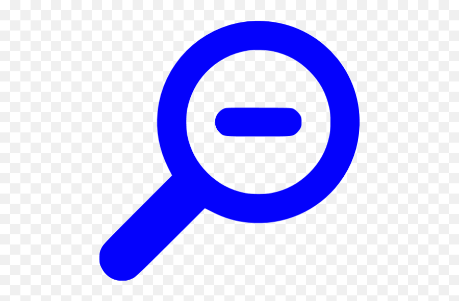 Blue Zoom Out 2 Icon Free Blue Zoom Icons Zoom Out Icon Blue Png,In
