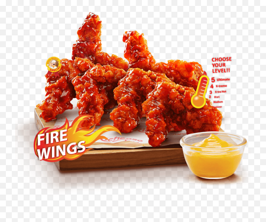 Fire Chicken Wings 6pcs Richeese Factory Fire Chicken Wings Richeese