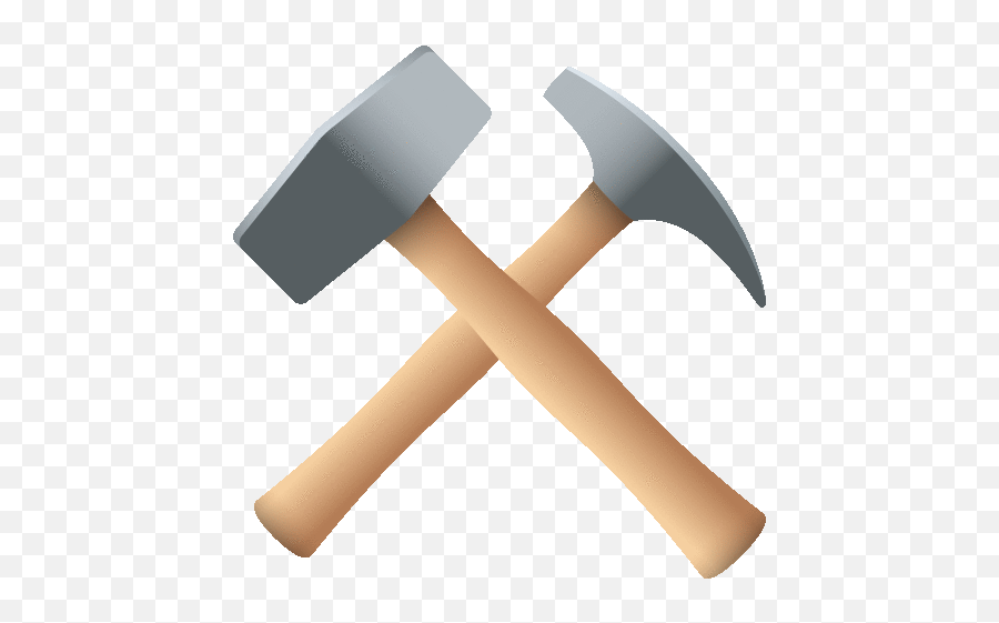 Hammer And Pick Objects Sticker Hammer And Pick Objects Hammer And Pick Emoji Gif Png,Mining
