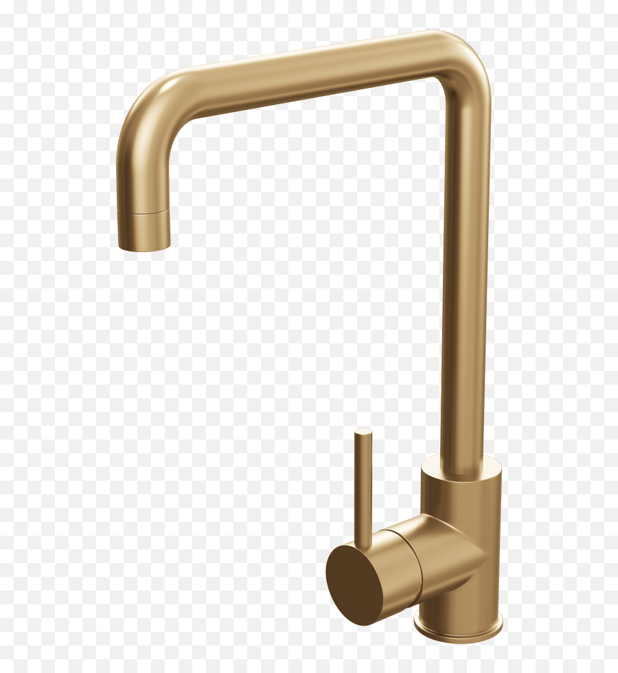 Single Lever Mono Kitchen Sink Mixer Tap Brushed Gold Howden Kitchen Taps Copper Png,Tap Png