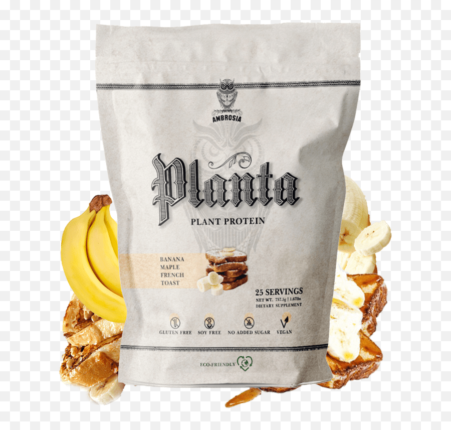 Ambrosia Planta Premium Vegan Protein Banana Maple French Toast