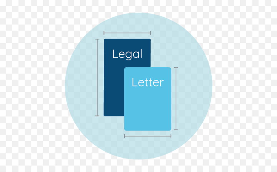 Legal Vs Letter Size And Other Paper Dimensions Vertical Png,Icon A6