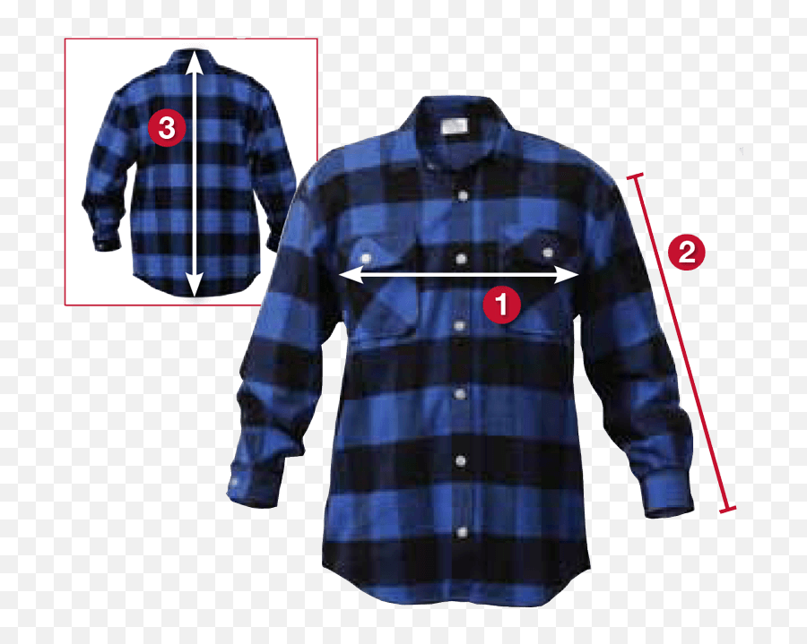 Rothco Flannel Shirts Size Chart Flannel Shirt Size Chart Png,Flannel