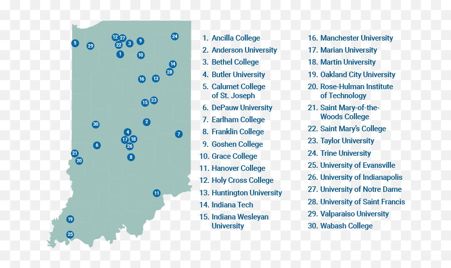 Our Colleges Independent Colleges Of Indiana Indiana Colleges And