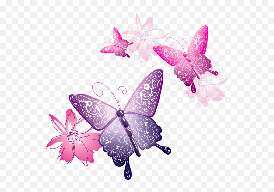 Pink Butterfly Png Mart Transparent Background Pink Butterfly Png