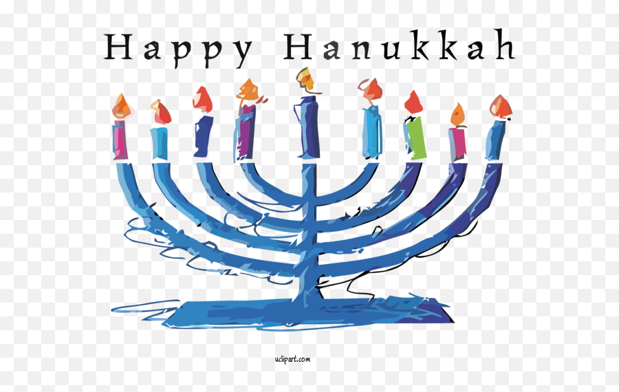 Holidays Hanukkah Menorah Candle Holder For Happy Chanukah Png,Candle