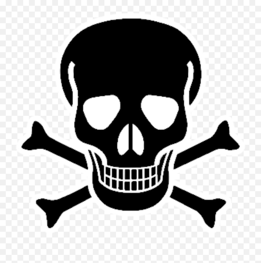 Crossbones Red Skull And Skull And Crossbones Emoji Png,Skull And