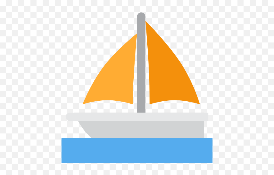 Sailboat Emoji Meaning With Pictures From A To Z Boat Emoji Twitter Png,Sailboat Transparent