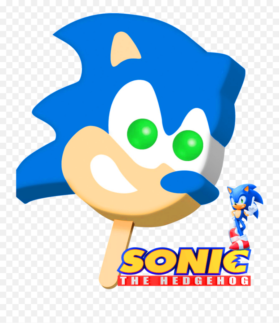 Frankies Frozen Treats Sonic Face Bar Popsicle Png,Classic Sonic Icon