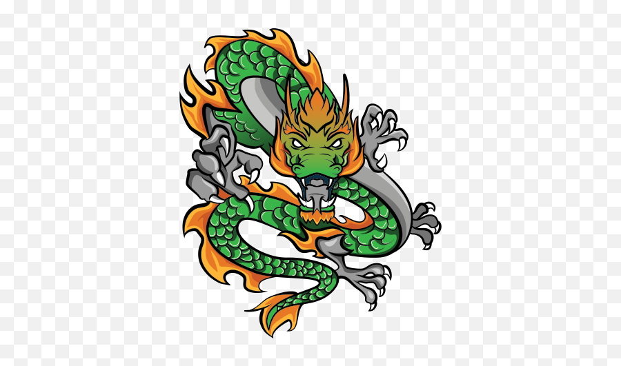 Printed Vinyl Japanese Dragon Stickers Factory Dragon Ilustracion Png