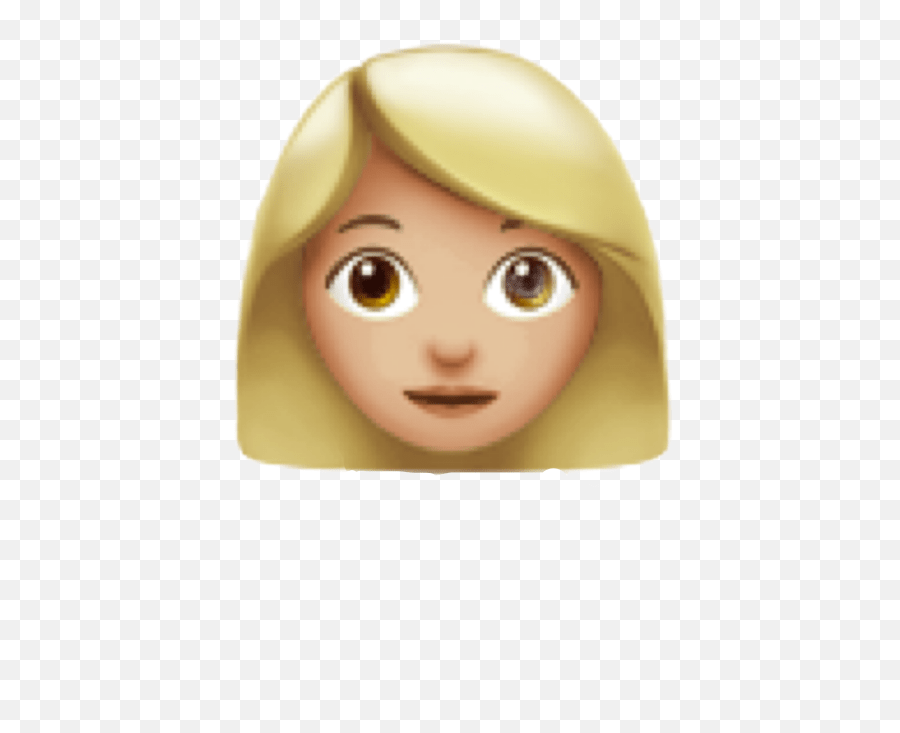 Girl Emoji She Girlemoji Sticker Iphone Blonde Girl Emoji Png,Girl