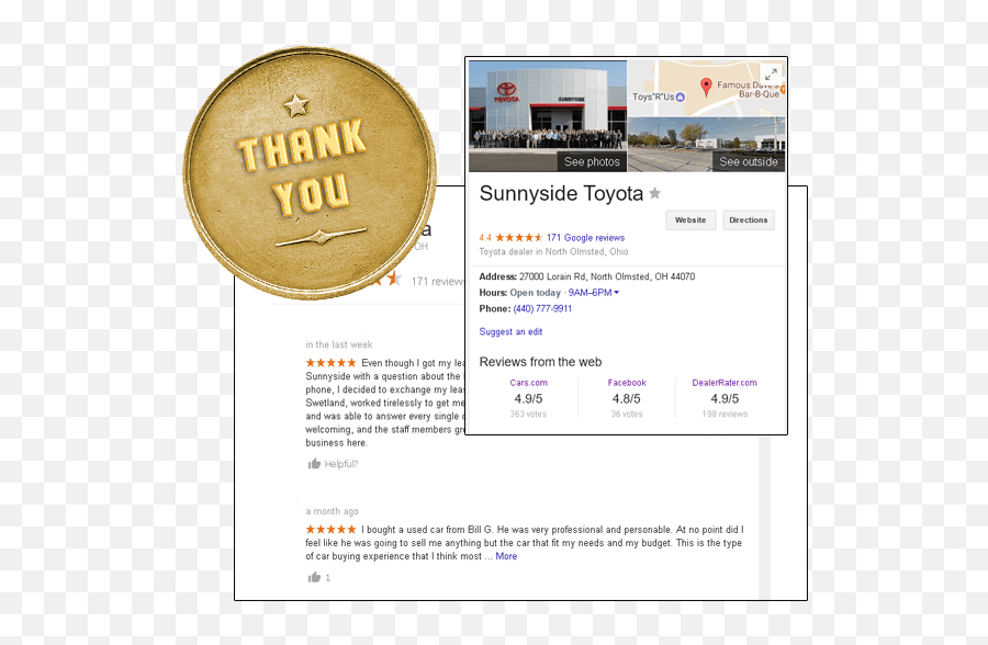 Reviews U0026 Guest Letters Sunnyside Toyota Language Png,Dealer