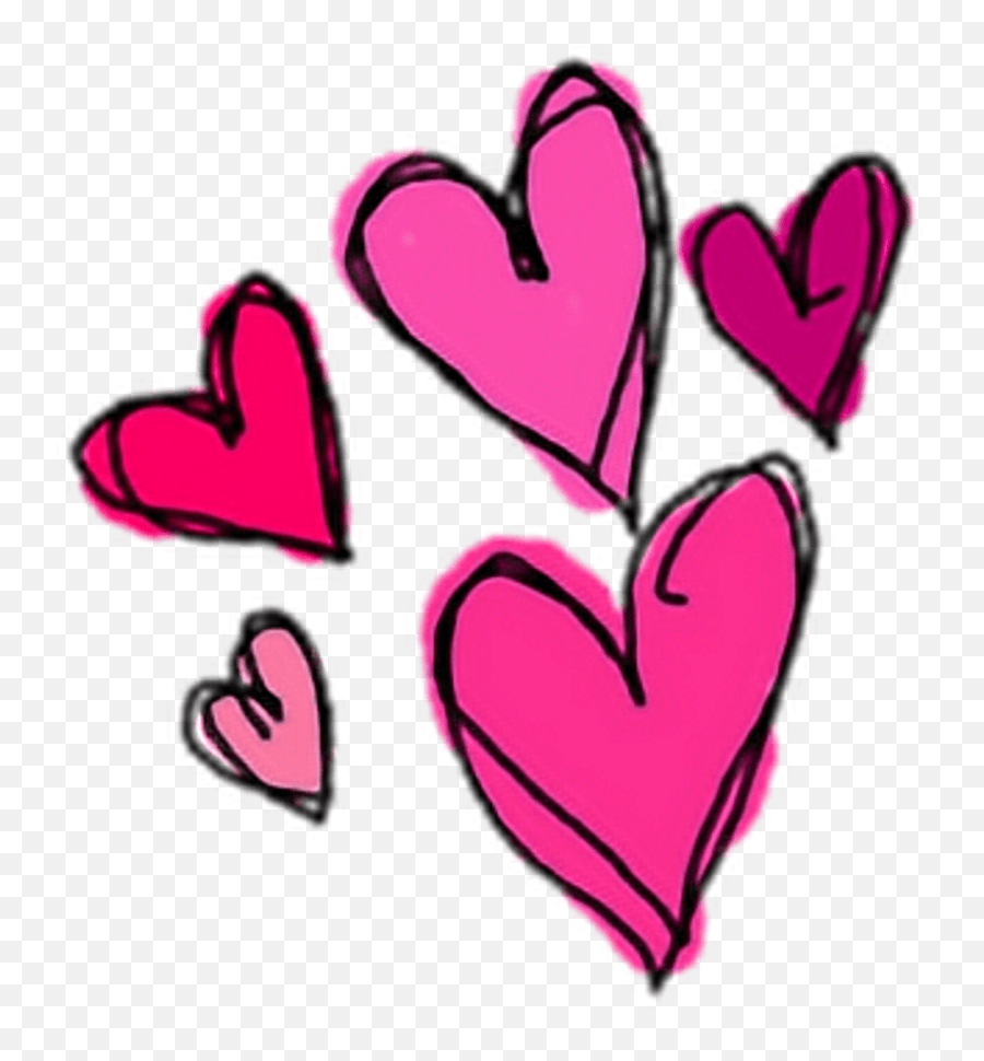 Cute Heart Hearts Pink Sticker Stickers Png Overlay Duo De