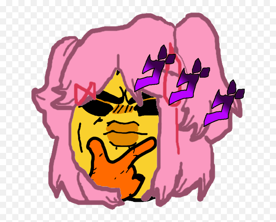 Jojo Natsuki Emoji Literature Club Jojou0027s Emojis Jojos Png,Monika