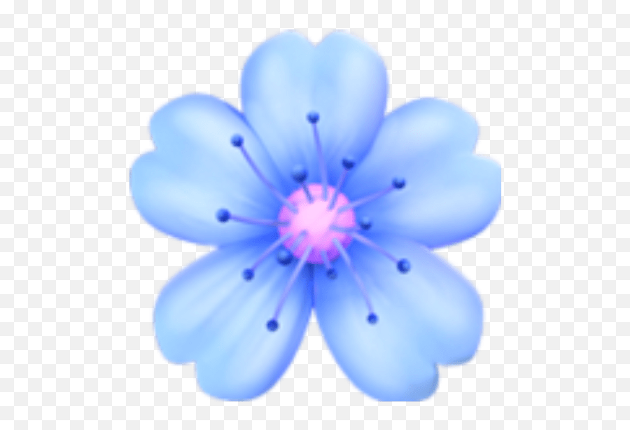 Download Flowers Blue Emoji Tumblr Pink Flower Emoji Flower Iphone