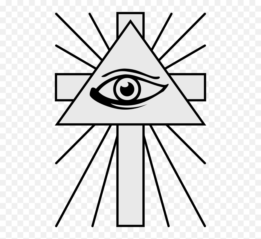 Coa Illustration All Seeing Eye Cross With Eye Symbol Christian Halo