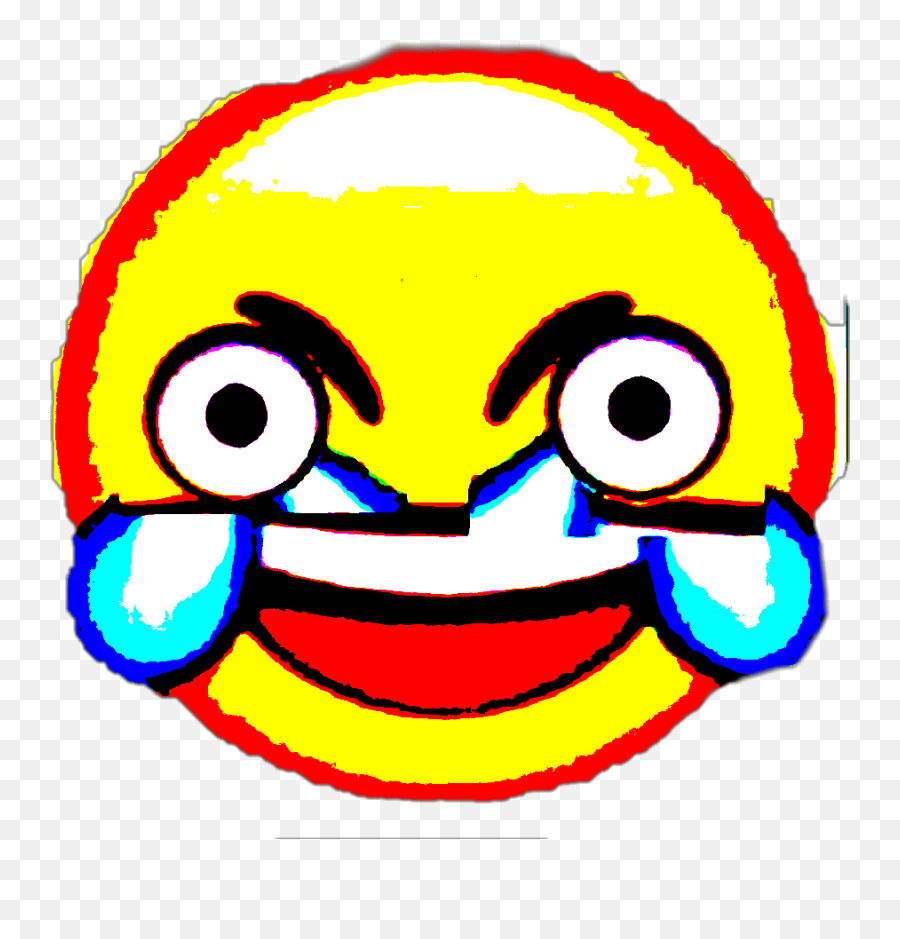 Download Funny Meme Faces Png Deep Fried Laughing Emoji,Meme
