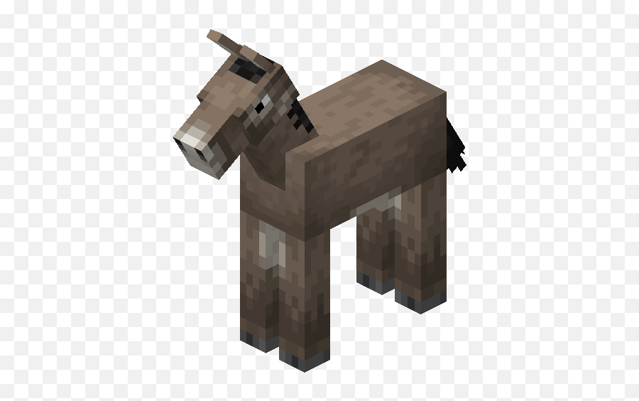 Baby Donkey Minecraft Zombie Horse Build Png,Donkey Png free