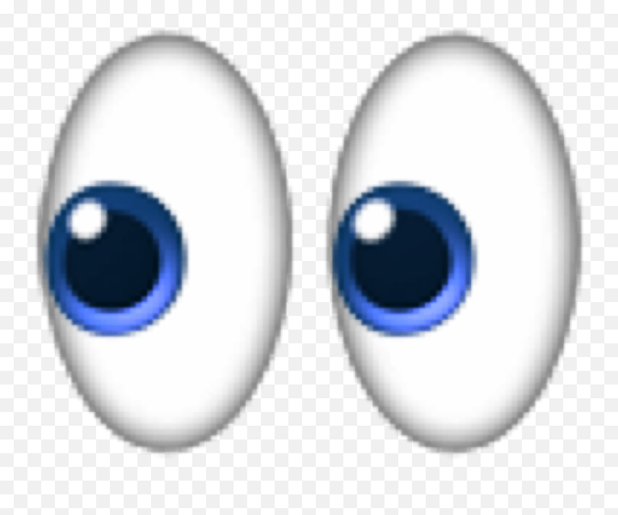Eyes Emoji Emojis Eye Blue Blueeye Blueeyes Png Transparent free