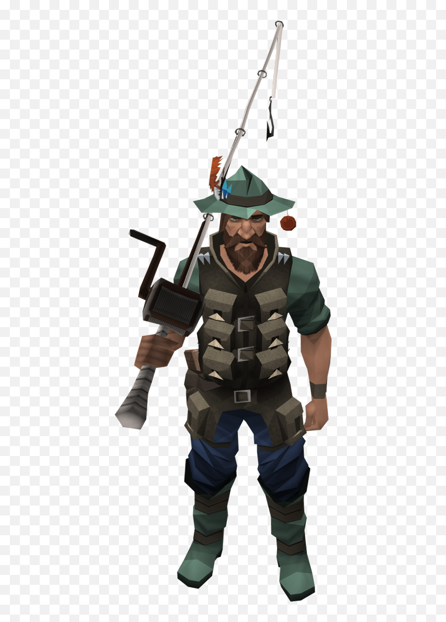 Fish Runescape Fishing Outfit Png,Fisherman Png free transparent